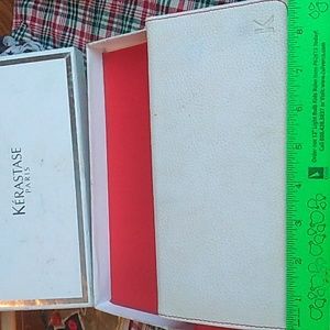 ⚜️ Kerastase WHITE LEATHER Luxury Portfolio Wallet w/Box